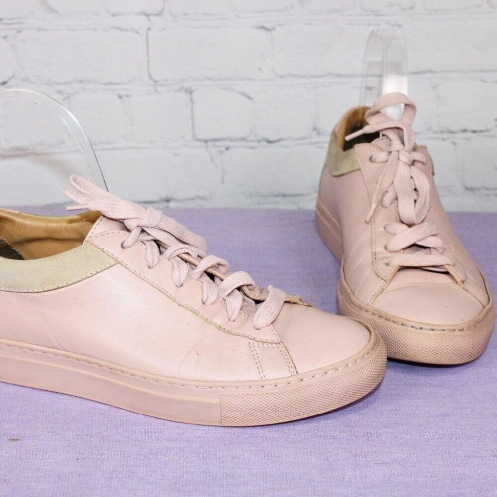 KOIO Shoes Womens Pink Blush Capri Leather Italian Sneakers